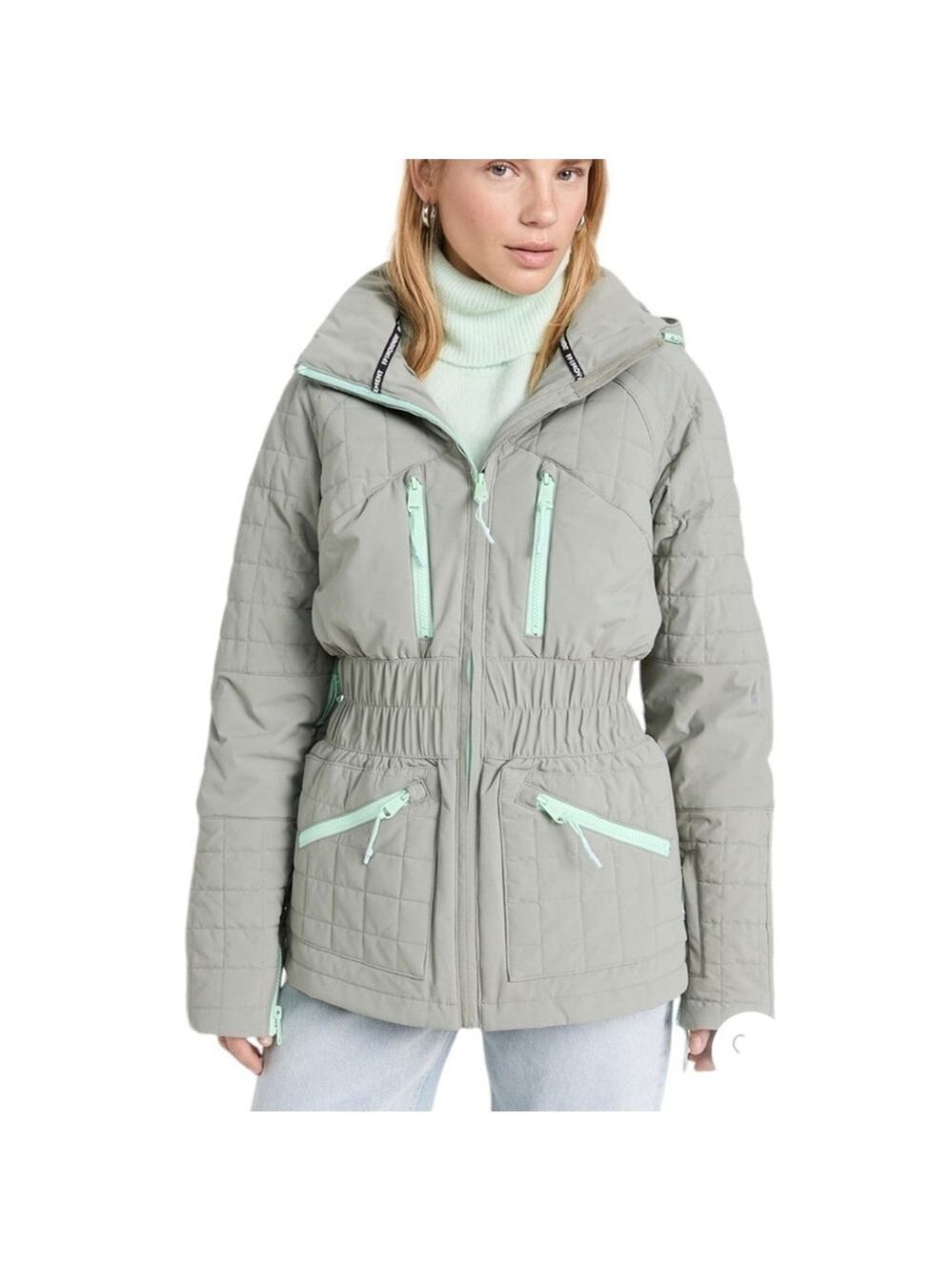 Free People Movement All Prepped Ski Snow Quilted Puffer Jacket Insulated Sz M - Picture 2 of 16